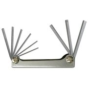 Surtek Folding Hex Key Allen Wrench set, 9 imperial pieces ALLFN9